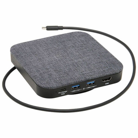 Eaton Tripp Lite Series USB-C Dock with Optional Internal Hard Drive, 4K HDMI, USB 3.x (5Gbps), USB-A/USB-C Hub, SATA III, 100W PD Charging, Gray — U442-DOCK17-GY