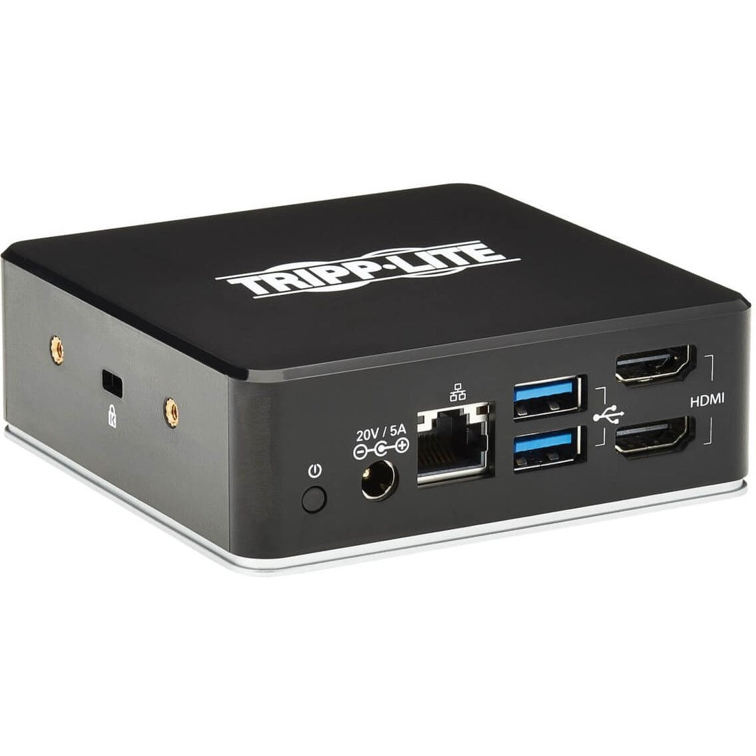 Eaton Tripp Lite Series USB-C Dock, Dual Display - Dual HDMI, USB 3.x (5Gbps) Hub, GbE, 3.5 mm, 85W PD Charging — U442-DOCK20-B