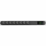 Eaton Tripp Lite Series 1.44kW 120V Single-Phase ATS/Local Metered PDU - 8 NEMA 5-15R Outlets, Dual 5-15P Inputs, 12 ft. Cords, 1U, TAA — PDUMH15ATS