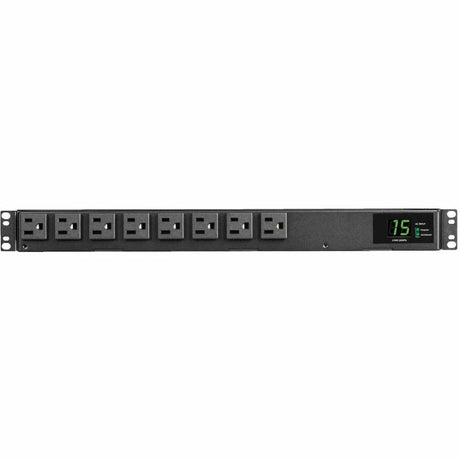 Eaton Tripp Lite Series 1.44kW 120V Single-Phase ATS/Local Metered PDU - 8 NEMA 5-15R Outlets, Dual 5-15P Inputs, 12 ft. Cords, 1U, TAA — PDUMH15ATS