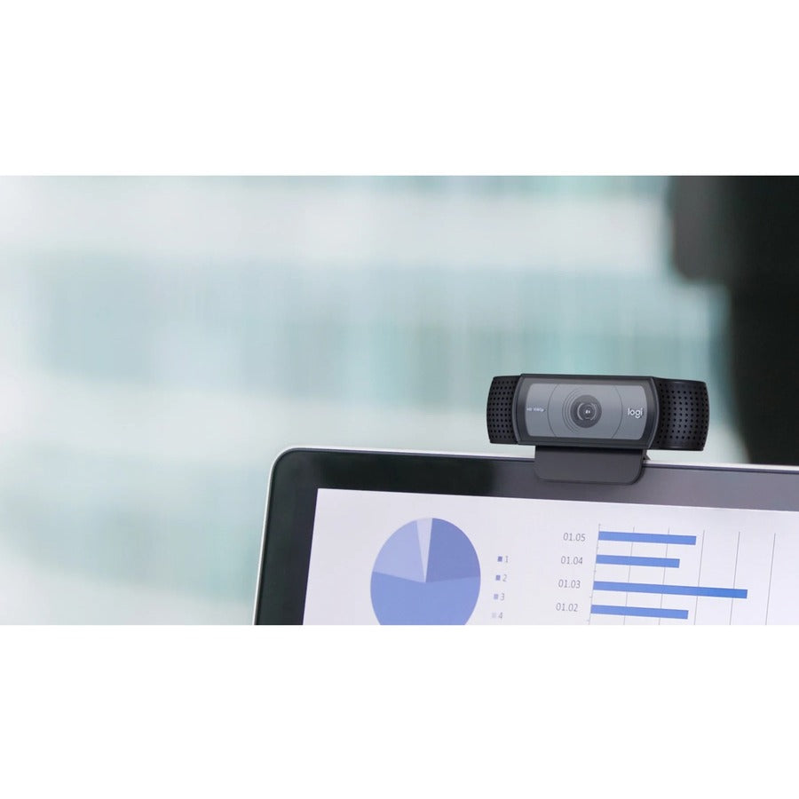 Logitech C920e Webcam - 3 Megapixel - 30 fps - USB Type A - TAA Compliant — 960-001384