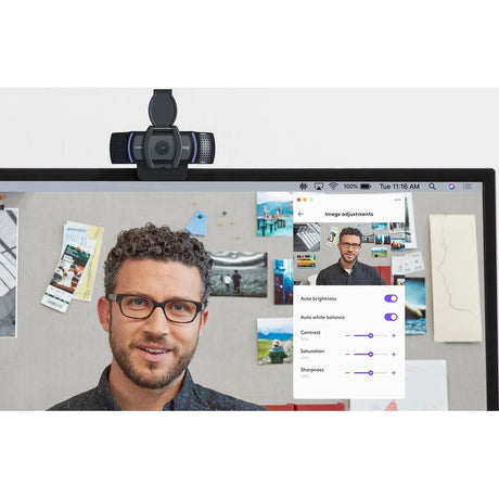 Logitech C920e Webcam - 3 Megapixel - 30 fps - USB Type A - TAA Compliant — 960-001384