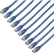 StarTech.com 6 ft. CAT6 Ethernet cable - 10 Pack - ETL Verified - Blue CAT6 Patch Cord - Molded RJ45 Connectors - 24 AWG - UTP — C6PATCH6BL10PK