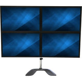 StarTech.com Quad Monitor Stand, Desktop VESA 4 Monitor Arm up to 32" (17.6lb/8kg) Screens, Ergonomic Articulating Pole Mount, Adjustable — ARMQUADSS