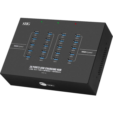 SIIG 20-Port Industrial USB 3.0 Hub with Charging - 200W — ID-US0611-S1