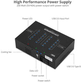 SIIG 20-Port Industrial USB 3.0 Hub with Charging - 200W — ID-US0611-S1