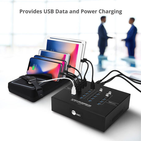 SIIG 20-Port Industrial USB 3.0 Hub with Charging - 200W — ID-US0611-S1