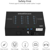 SIIG 20-Port Industrial USB 3.0 Hub with Charging - 200W — ID-US0611-S1