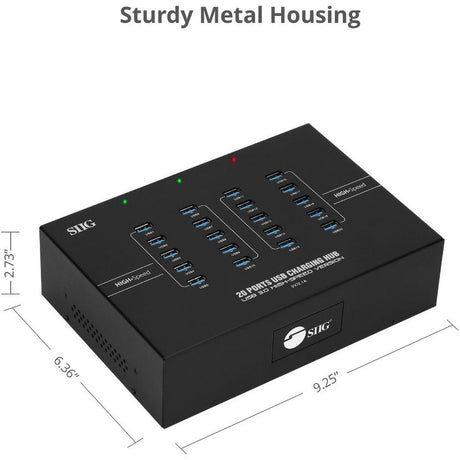 SIIG 20-Port Industrial USB 3.0 Hub with Charging - 200W — ID-US0611-S1