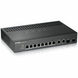ZYXEL GS2220-10 8-Port Gigabit L2+ Managed and Nebula Pro Cloud Managed Switch with 2 SFP Uplinks — GS2220-10