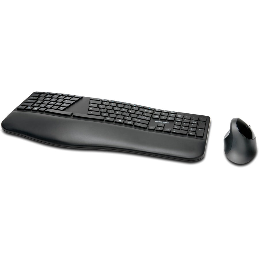 Kensington Pro Fit Ergo Wireless Keyboard and Mouse-Black — K75406US