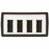 Eaton Tripp Lite Series 4-Port USB over Cat5/Cat6 Extender Kit with Power over Cable - USB 2.0, Up to 164.04 ft. (50M), Black, TAA — B203-104-POC