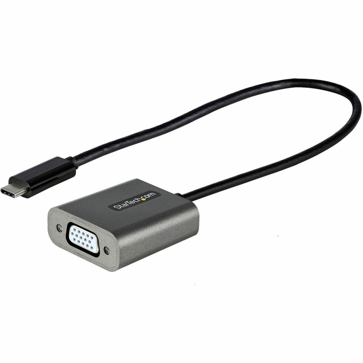 StarTech.com USB C to VGA Adapter, 1080p USB Type-C to VGA Adapter Dongle, USB-C to VGA Monitor/Display Video Converter, 12" Long Cable — CDP2VGAEC