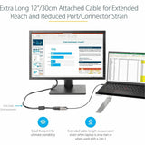 StarTech.com USB C to VGA Adapter, 1080p USB Type-C to VGA Adapter Dongle, USB-C to VGA Monitor/Display Video Converter, 12" Long Cable — CDP2VGAEC