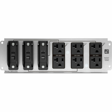 APC Backplate Kit with 6x NEMA 5-20R Outlets for Smart-UPS Modular Ultra — SRYLPD2
