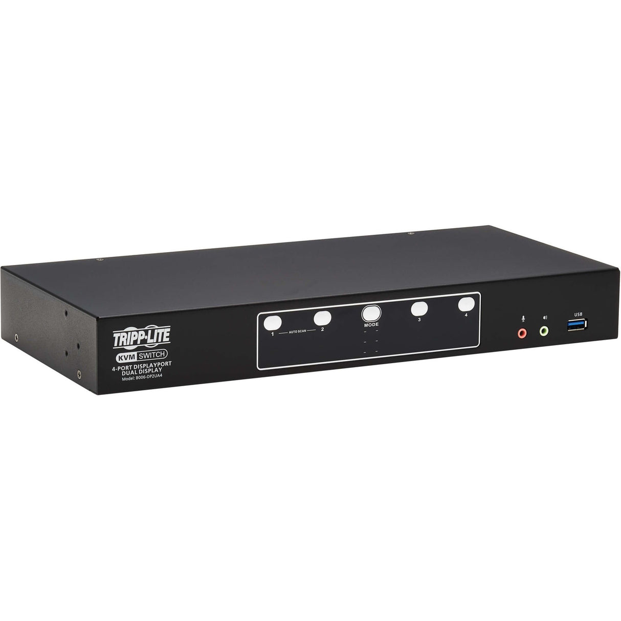 Eaton Tripp Lite Series 4-Port DisplayPort Dual-Display KVM Switch - 4K 60 Hz, USB 3.2 Gen 1, HDCP 2.2, USB Sharing — B006-DP2UA4