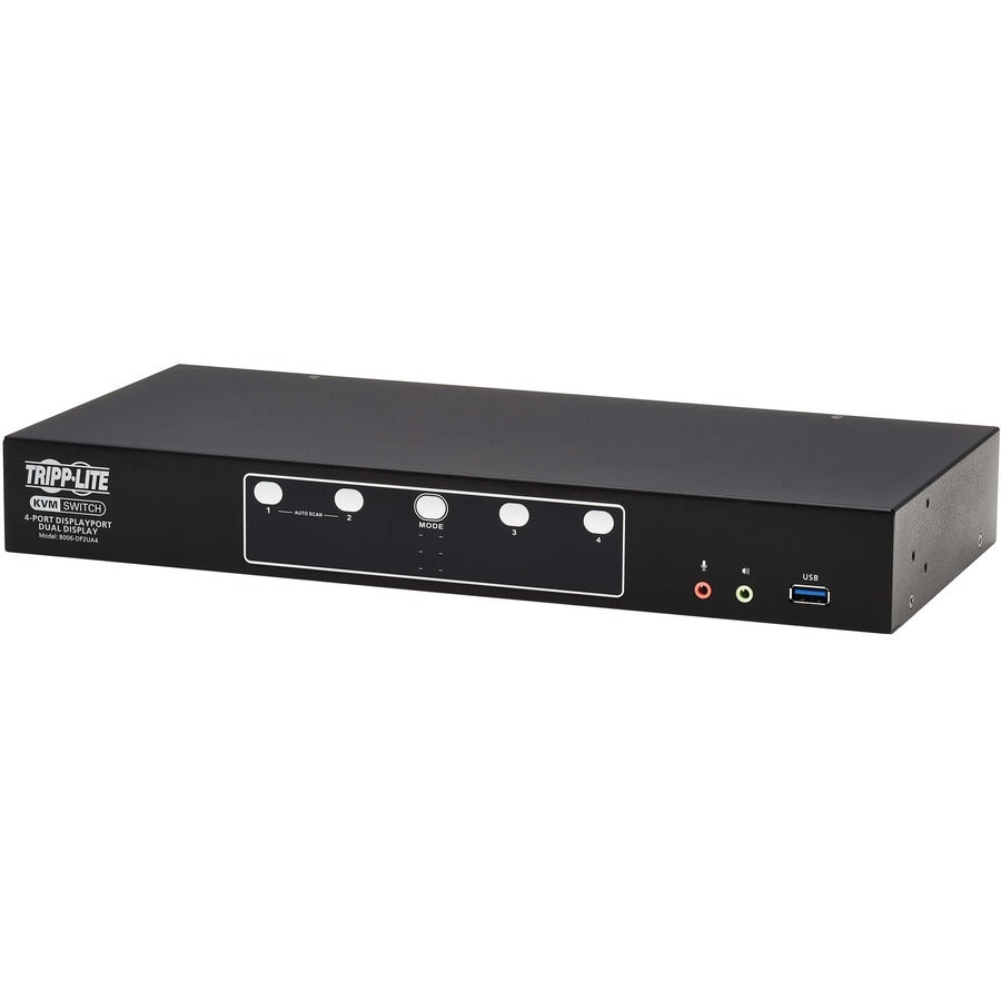 Eaton Tripp Lite Series 4-Port DisplayPort Dual-Display KVM Switch - 4K 60 Hz, USB 3.2 Gen 1, HDCP 2.2, USB Sharing — B006-DP2UA4
