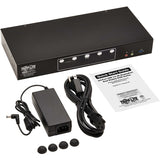 Eaton Tripp Lite Series 4-Port DisplayPort Dual-Display KVM Switch - 4K 60 Hz, USB 3.2 Gen 1, HDCP 2.2, USB Sharing — B006-DP2UA4