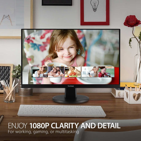 ViewSonic VA2247-MH 22 Inch Full HD 1080p Monitor with 100Hz, FreeSync, Ultra-Thin Bezel, Eye Care, HDMI, VGA Inputs for Home and Office — VA2247-MH