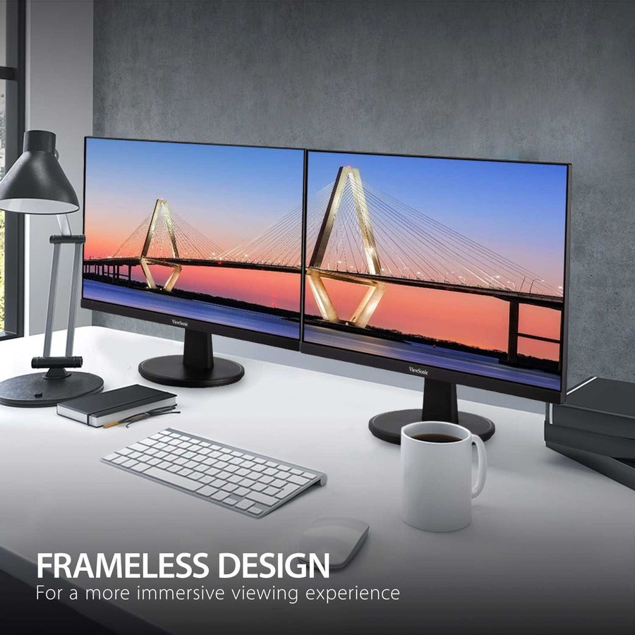 ViewSonic VA2247-MH 22 Inch Full HD 1080p Monitor with 100Hz, FreeSync, Ultra-Thin Bezel, Eye Care, HDMI, VGA Inputs for Home and Office — VA2247-MH