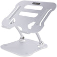 StarTech.com Laptop Stand for Desk, Ergonomic Laptop Stand Adjustable Height, Aluminum, Up to 22lb/10kg, Foldable Notebook Riser/Lift — ADJ-LAPTOP-RISER