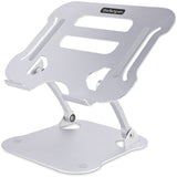 StarTech.com Laptop Stand for Desk, Ergonomic Laptop Stand Adjustable Height, Aluminum, Up to 22lb/10kg, Foldable Notebook Riser/Lift — ADJ-LAPTOP-RISER