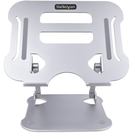 StarTech.com Laptop Stand for Desk, Ergonomic Laptop Stand Adjustable Height, Aluminum, Up to 22lb/10kg, Foldable Notebook Riser/Lift — ADJ-LAPTOP-RISER