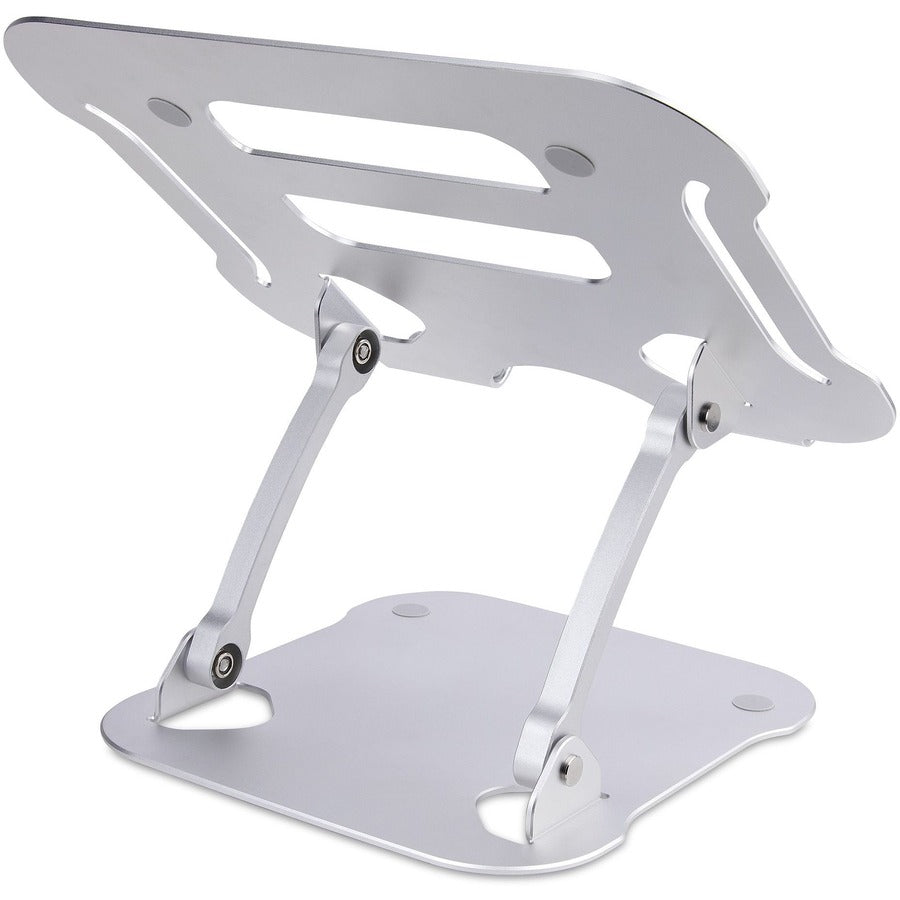 StarTech.com Laptop Stand for Desk, Ergonomic Laptop Stand Adjustable Height, Aluminum, Up to 22lb/10kg, Foldable Notebook Riser/Lift — ADJ-LAPTOP-RISER