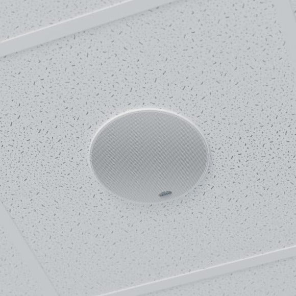 Vaddio EasyIP 2-way Ceiling Mountable, In-wall, Flush Mount, Recessed Mount Speaker - 25 W RMS - White - TAA Compliant — 999-86650-000