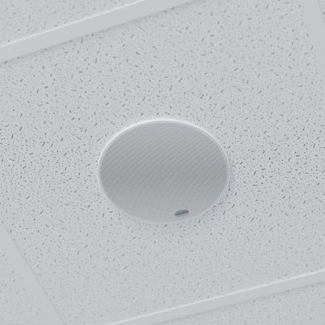 Vaddio EasyIP 2-way Ceiling Mountable, In-wall, Flush Mount, Recessed Mount Speaker - 25 W RMS - White - TAA Compliant — 999-86650-000