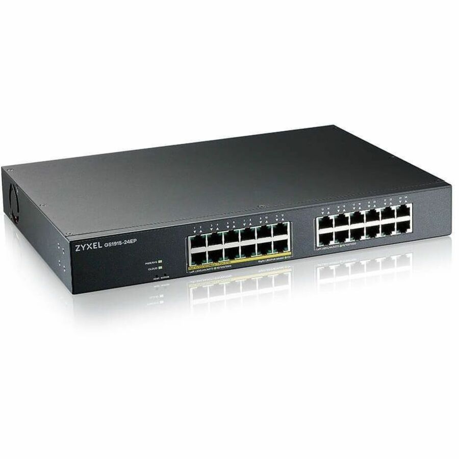 ZYXEL GS1915-24EP 24-Port Gigabit Smart Nebula Cloud Managed PoE Switch | 12 PoE+ Ports at 130W — GS1915-24EP