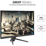 ViewSonic VX2267-MHD 22 Inch 1080p Gaming Monitor with 100Hz, 1ms, Ultra-Thin Bezels, FreeSync, Eye Care, HDMI, VGA, and DP — VX2267-MHD