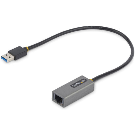 StarTech.com USB to Ethernet Adapter, USB 3.0 to 10/100/1000 Gigabit Ethernet LAN Adapter, 1ft/30cm Attached Cable, USB to RJ45 Adapter — USB31000S2
