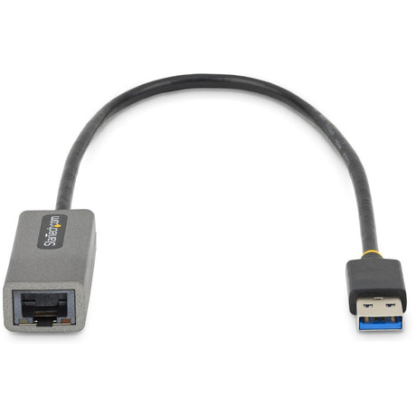 StarTech.com USB to Ethernet Adapter, USB 3.0 to 10/100/1000 Gigabit Ethernet LAN Adapter, 1ft/30cm Attached Cable, USB to RJ45 Adapter — USB31000S2