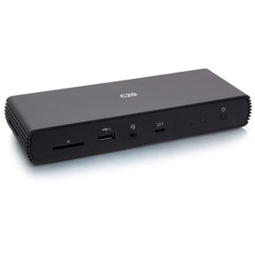 C2G Thunderbolt 4 Dock - Dual Monitor Docking Station with USB, Ethernet, SD Reader, and AUX - Power Delivery up to 90W — C2G54537