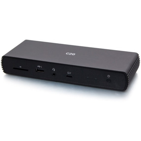 C2G Thunderbolt 4 Dock - Dual Monitor Docking Station with USB, Ethernet, SD Reader, and AUX - Power Delivery up to 90W — C2G54537