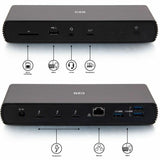 C2G Thunderbolt 4 Dock - Dual Monitor Docking Station with USB, Ethernet, SD Reader, and AUX - Power Delivery up to 90W — C2G54537