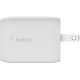 Belkin BoostCharge Pro Dual USB-C GaN Wall Charger with PPS 65W Laptop Chromebook Charging - Power Adapter — WCH013dqWH