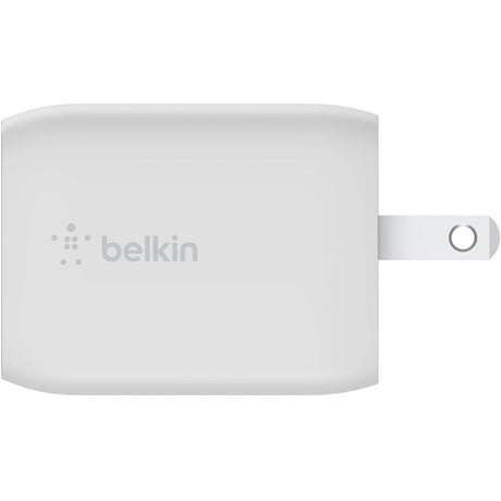 Belkin BoostCharge Pro Dual USB-C GaN Wall Charger with PPS 65W Laptop Chromebook Charging - Power Adapter — WCH013dqWH