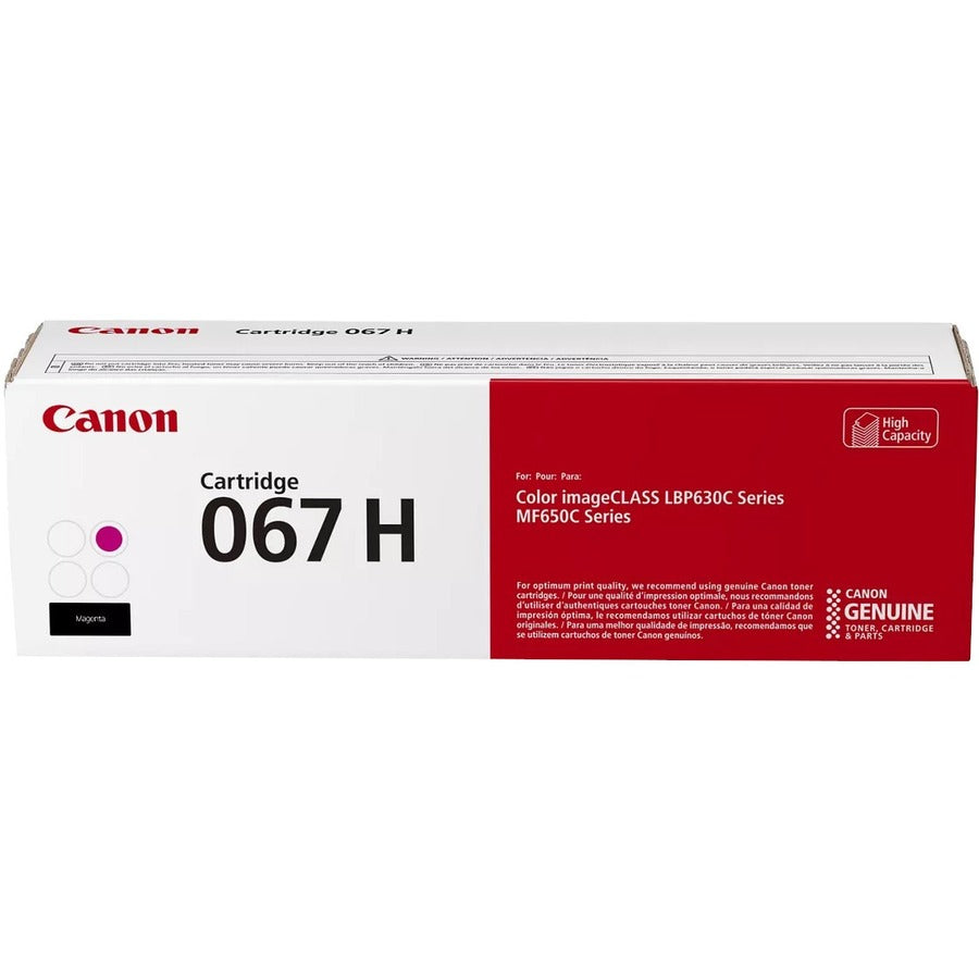 Canon 067 Original High Yield Laser Toner Cartridge - Magenta - 1 Each — 5104C001