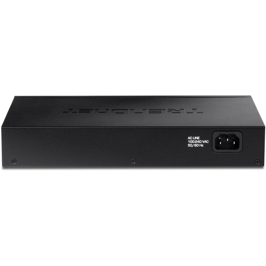 TRENDnet 24-Port Gigabit Switch, TEG-S25, 24 x Gigabit RJ-45 Ports, 48Gbps Switching Capacity, Fanless Design, Metal Enclosure, Internal Power Supply, Lifetime Protection, Black — TEG-S25D
