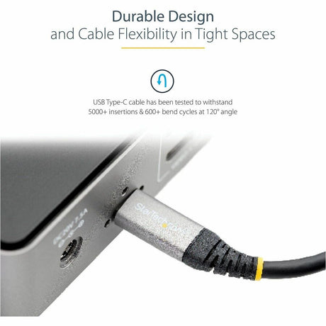 StarTech.com 20" 50cm USB C Cable 10Gbps, USB 3.1 Type-C Cable, 5A/100W, DP Alt Mode, USB-C Cord for USB-C Laptop/Phone/Device — USB31CCV50CM