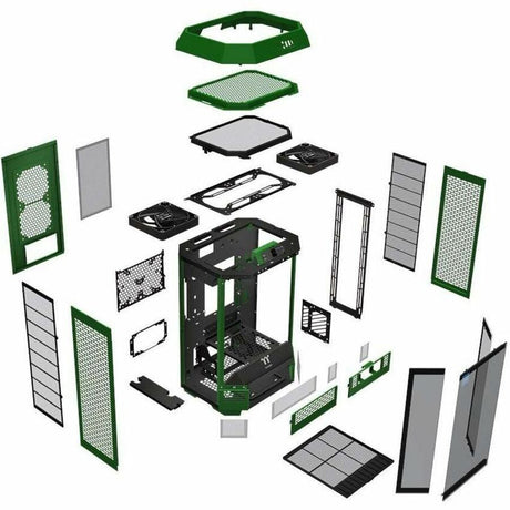 Thermaltake The Tower 300 Racing Green Micro Tower Chassis — CA-1Y4-00SCWN-00