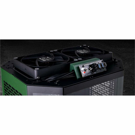 Thermaltake The Tower 300 Racing Green Micro Tower Chassis — CA-1Y4-00SCWN-00
