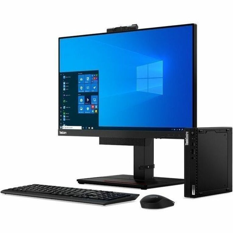 Lenovo ThinkCentre M75q Gen 2 11JN008BUS Desktop Computer - AMD Ryzen 3 PRO 5350GE - 8 GB - 256 GB SSD - Tiny - Black — 11JN008BUS