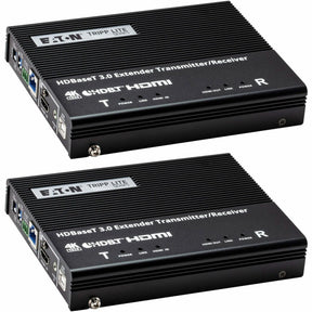 Eaton Tripp Lite Series HDBaseT 3.0 Transmitter and Receiver Kit, HDMI 4K 60 Hz (4:4:4), RS-232, IR Control, Up to 328 ft. (100 m), TAA — BHDBT3-TRX2