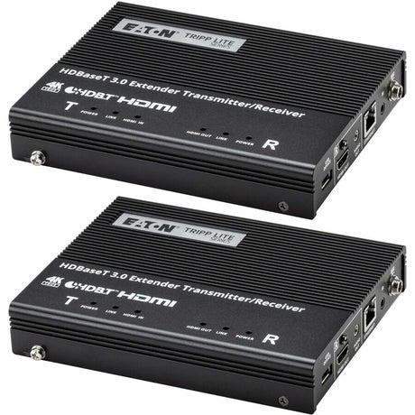 Eaton Tripp Lite Series HDBaseT 3.0 Transmitter and Receiver Kit, HDMI 4K 60 Hz (4:4:4), RS-232, IR Control, Up to 328 ft. (100 m), TAA — BHDBT3-TRX2