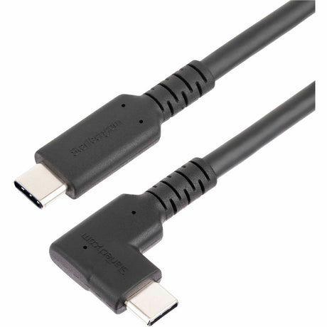 StarTech.com 6ft (2m) Rugged Right Angle USB-C Cable, USB 3.2 Gen 1 (5 Gbps), USB C to C Data Transfer Cable, 100W PD, 4K 60Hz, 90 Degree USB-C Cable — RUSB315CC2MBR