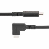 StarTech.com 6ft (2m) Rugged Right Angle USB-C Cable, USB 3.2 Gen 1 (5 Gbps), USB C to C Data Transfer Cable, 100W PD, 4K 60Hz, 90 Degree USB-C Cable — RUSB315CC2MBR
