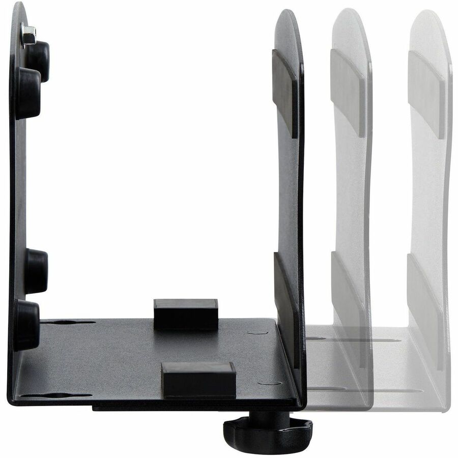 StarTech.com PC Wall Mount Bracket, For Desktop Computers Up To 40lb, Toolless Width Adjustment 1.9-7.8in (50-200mm), CPU Tower/Case Shelf — 2NS-CPU-WALL-MOUNT